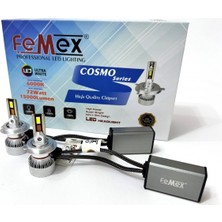 Femex Peugeot 407 2004-2011 Uzun Far LED Ampul Cosmo Mini H7