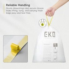 Belirtilmemiş Eko Easy Dispense Roll 80 Adet Ekstra Güçlü Ipli Uzun Mutfak Torbası, 8 Galon Torbası (25-3