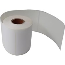 Belirtilmemiş Pp Opak Etiket 100MM x 150MM Ruloda 350 Adet 40MM Çapında Yırtılmaya Dayanıklı Etiket, Beyaz