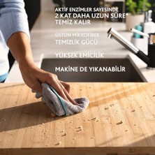 Belirtilmemiş Clean Aktif Enzimli Mikrofiber Temizlik Bezi, 3’lü Paket