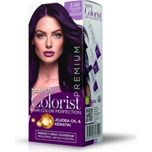 Belirtilmemiş Premıum Yarı Kit Set Saç Boyası 3.66 Patlıcan Moru