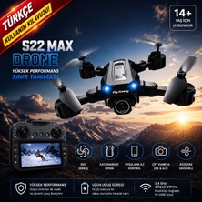Rose Teknoloji S22MAX Drone Ekranlı Kumanda Tek Tuşla Geri Gelme Çift Bataryalı Uygulama Kontrollü Taşıma Çantanlı Drone