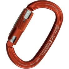 Kong Italy Kong Ovalone Alu Rıse Lock 26KN Otomatik Triactlock 3 Kilitli Alüminyum Oval Karabina 712LE0RPRKK Red
