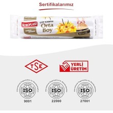 Belirtilmemiş Vanilya Kokulu Orta Boy Büzgülü Poşeti 15'li 55X60 Cm, Kolay Bağlanır Kokulu Büzgülü Orta Boy Ç