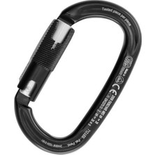 Kong Italy Kong Ovalone Alu Rıse Lock 26KN Otomatik Triactlock 3 Kilitli Alüminyum Oval Karabina 712LE0NPNKK Black