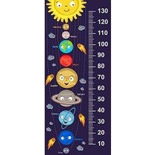 Belirtilmemiş Çocuk Odası Bebek Odası Boy Ölçer Boy Cetveli Gezegenler