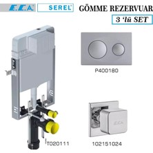 Serel Smooth Gömme Rezervuar 3'lü Set (T020111+P400180+102151024)