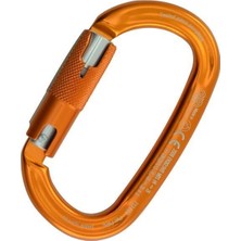 Kong Italy Kong Ovalone Alu Rıse Lock 26KN Otomatik Triactlock 3 Kilitli Alüminyum Oval Karabina 712LE0OPOKK Orange