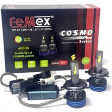 Femex Peugeot 107 2007-2012 Kısa Uzun Far LED Ampul Cosmo Plus H4