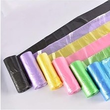 Belirtilmemiş Büyük Boy 65X70 Çilek Kokulu Büzgülü Poşeti 100 Adet (10 Paket) Torbası 60 Litre