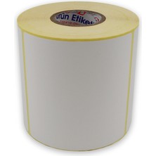 Belirtilmemiş Etiketi Eko Termal Etiket 100MM x 100MM Ruloda 500 Adet 40MM Çapında Direk Termal Transfer Et