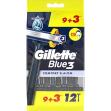 Belirtilmemiş Blue3 Slalom Kullan At Tıraş Bıçağı 12'li