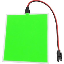 Powermaster PM-37726 100X100MM Elektrominesans (El) 3V LED Panel Yeşil Aydınlatmalı Esnek Yapı