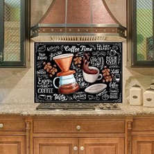 Belirtilmemiş Mutfak Duvar Tezgah Arası Ocak Arkası Kaplama Coffee
