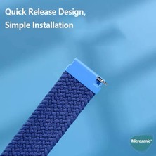 Belirtilmemiş Venu 3 Için Kordon, (Medium Size, 155MM) Braided Solo Loop Band [venu 3 Kordon - Kırmızı