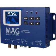 Mag MG-17313 LCD Ekranlı Hd-Rf Converter Full Hd Dvb-T Encoder Modülatör (Dvb-T/av/hdmı)