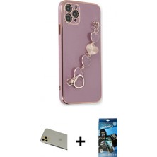 Pileli Store Pilelistore™ iPhone 11 Pro Max Kılıf Nova Işık Prime - Siyah 34D Izgaralı Cam + Rainbow Kamera Lens Koruma Cam - Gd