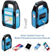 Belirtilmemiş Solar Işıldak Fener - Güneş Enerjili USB Şarjlı Heroled Kamp Lambası, 300 Lümen 6500K Beyaz Işık