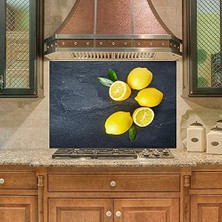 Belirtilmemiş Mutfak Duvar Tezgah Arası Ocak Arkası Kaplama Limon