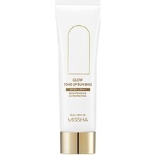 Belirtilmemiş Pürüzsüz, Aydınlık Işıltılı Görünüm Sunan Makyaj Bazı 50 Mililitre Glow Tone Up Sun Base SPF50 P