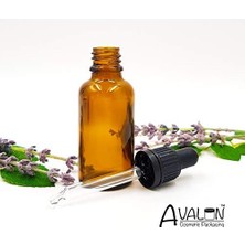 Belirtilmemiş 20 ml Boş Amber Cam Şişe Siyah Damlalık Pipetli Aromaterapi, Sanat, El Sanatları, Ilk Yardım, Göz D