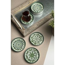 Belirtilmemiş Tabakevi Tabak Evi Mozaik Green Sefa 6 Lı Çay Tabağı 10CM