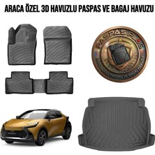 Rizline Toyota C/hr 2023 Üzeri Ses Sistemsiz 3D Paspas ve Bagaj Havuzu