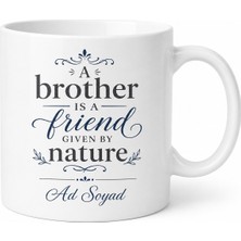 Tupya Gift Best Brother Ever Temalı Dünyanın En Iyi Erkek Kardeşi Ingilizce Kupa Bardak Hediye