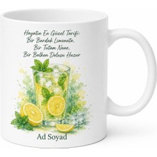 Tupya Gift Limonataya Nane Katanlara Yazlık Balkon Serinliği Ferahlık Kupa Bardak Hediye