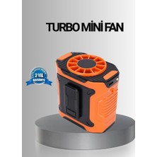 Cm Store Turbo Mini Taşınabilir Fan – 100 Kademeli Dijital Hız Kontrolü ve Type-C Şarj