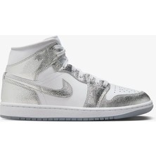 Nike Air Jordan 1 Mid Se 'metallic Silver' (W) Sparksole