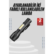 Cm Store El Feneri Uzun Menzilli USB Şarj Edilebilir Kamp Lambası