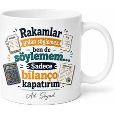 Tupya Gift Muhasebeci Fatura Fiş Ay Sonu Kapanış Bilançosu Esprili Kupa Bardak Hediye