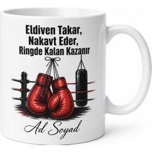 Tupya Gift Boksöre Eldiven Nakavt Eden Direnç Ringde Kalanlara Boks Antrenmanı Kupa Hediye