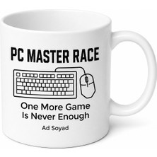 Tupya Gift Pc Master Race Yazılı Gamer Kupa Bardak Bilgisayar Oyuncusuna Hediye