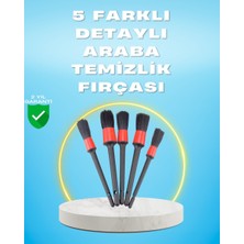 Cm Store 5'li Araba Temizlik Fırçaları-Farklı Boyutlu Fırçalarla Derinlemesine Temizlik