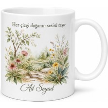 Tupya Gift Peyzaj Mimarına Özel Doğa Temalı Renkli Kupa Bardak Hediye