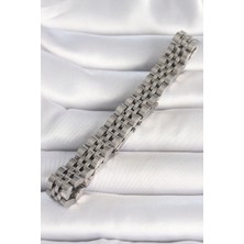 Cm Store 316L Çelik Gümüş Renk Zincir Model Erkek Bileklik 5886