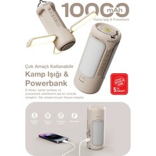 Kensa 10.000 Mah LED Kamp Lambalı Powerbank – Taşınabilir Aydınlatma ve Hızlı Şarj Destekli