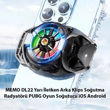 Cm Store Memo DL22 Yarı Iletken Arka Klips Soğutma Radyatörü Pubg Oyun Soğutucu Ios ANDROID-(5775)