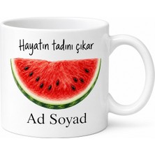 Tupya Gift Karpuz Dilimi Tasarımlı Ferahlatıcı Seramik Kupa Bardak Hediye