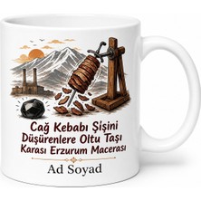 Tupya Gift Cağ Kebabı Şişini Düşürenlere Oltu Taşı Karası Erzurum Macerası Kupa Hediye
