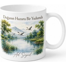 Tupya Gift Bolu Yeniçağa Kuş Cenneti Gölet Manzarası Doğa Hatırası Kupa Bardak Hediye