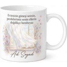 Tupya Gift Perde Yıkayan Annelere Beyaz Perdeler Güneşlikler Temalı Kupa Bardak Hediye