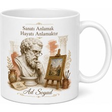 Tupya Gift Sanat Tarihi Ünlü Tablolar Rönesans Esprili Heykel Sanatı Eleştirmeni Kupa Bardak Hediye