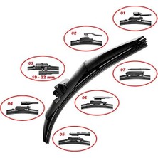 Belirtilmemiş Rainforce™ MC19817 43CM 1 Adet Hibrit Silecek