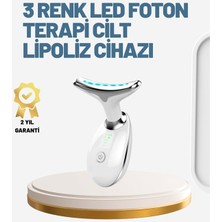 Cm Store Cilt Yenileyici Şarjlı Güzellik Aleti – Pozitif/negatif Iyon Titreşimli Masaj ve Kırmızı-Mavi-Yeşil Işıkla