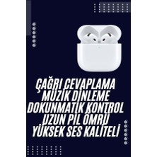 Cm Store Bluetooth Kulaklık Beyaz Çağrı Cevaplama Dokunmatik Kontrol Kablosuz