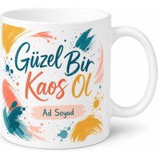 Tupya Gift Beautiful Mess Temalı Güzel Kaos Kupa Bardak Özel Tasarım Hediye