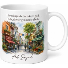 Tupya Gift Bahçelievler Hareketli Sokakları Istanbul Hatırası Çay Kupası Hediye Bardak